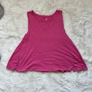 Pink flowy tank top
